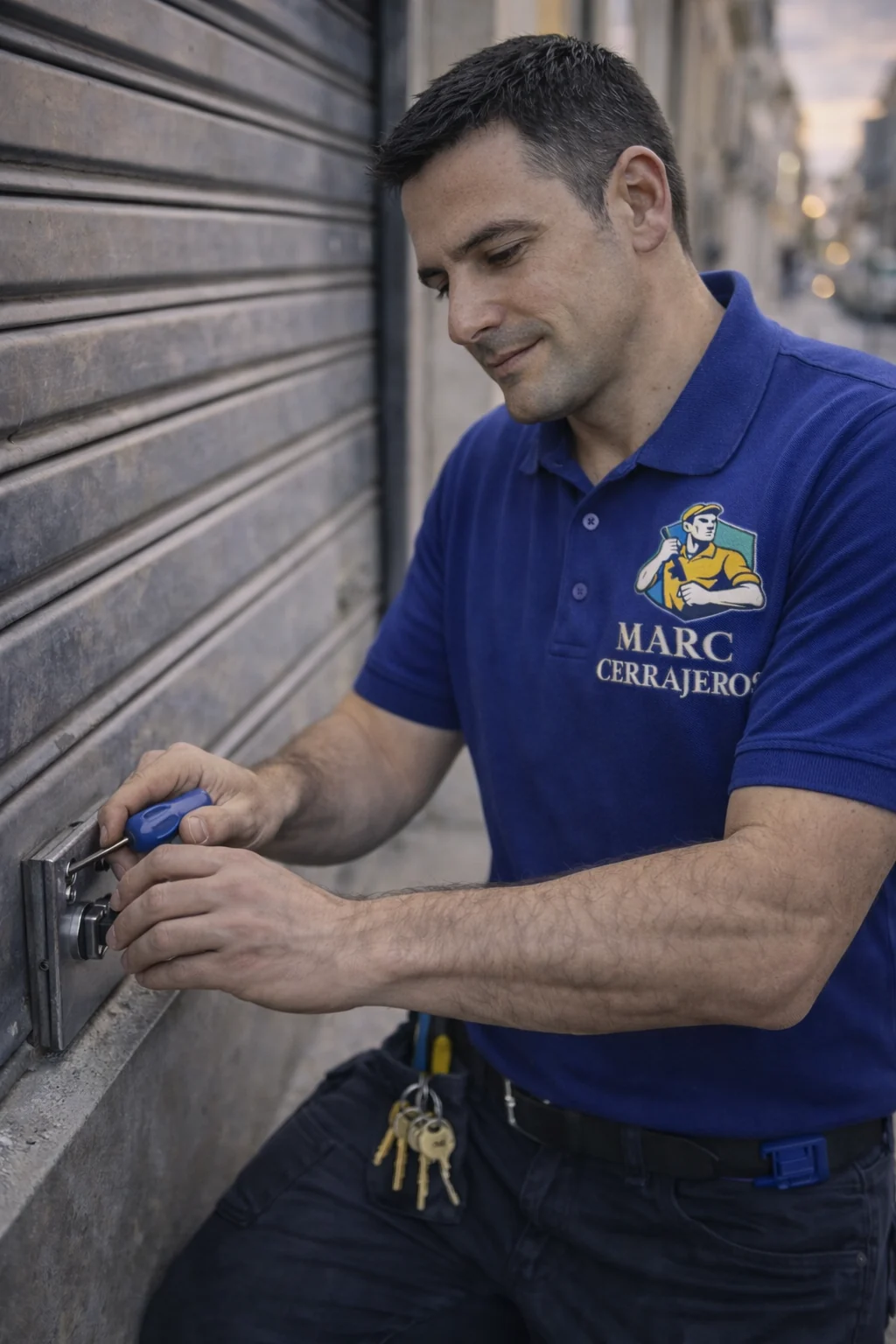 Persiana metálica de local